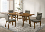 Linus Brown Rectangular Dining Room Set view 2