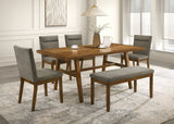 Linus Brown Rectangular Dining Room Set from Decor Furniture