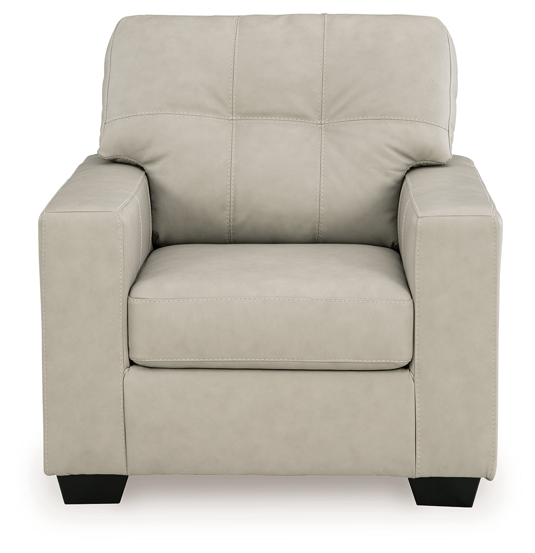 Santorine Bone Leather Chair rear view