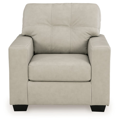 Santorine Bone Leather Chair rear view