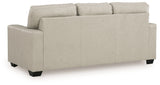 Santorine Bone Leather Queen Sofa Sleeper