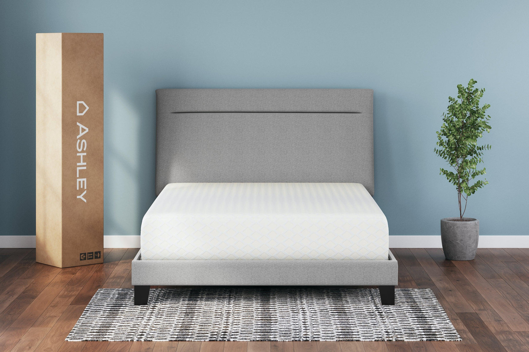 Chime 12 Inch Memory Foam White Full Mattress In A Box - Ella Furniture