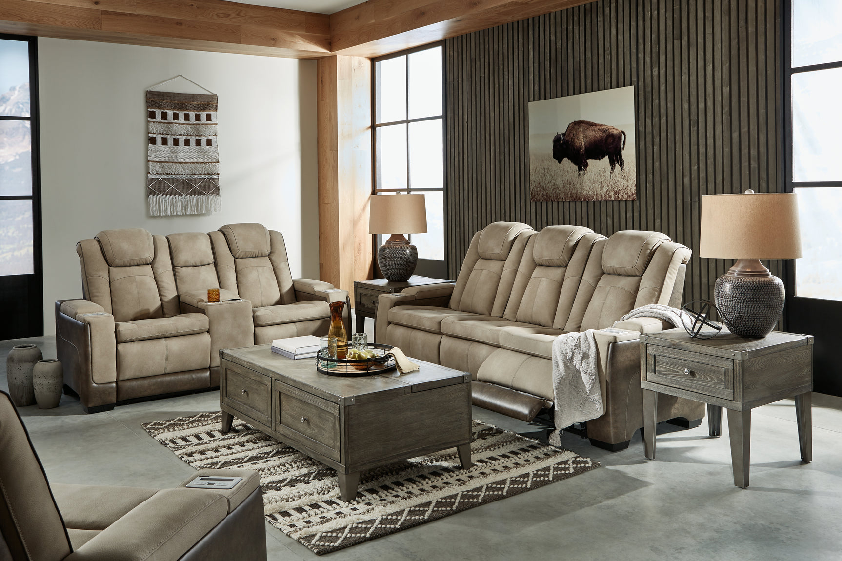 Next-Gen Sand DuraPella recliner side view