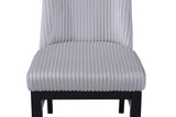 Detail view of upholstery on Hadley side chair