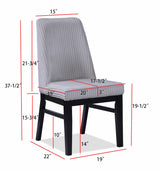 Main view of Hadley Light Gray Round Dining Table with chairs set