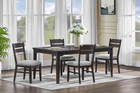 Room view of Higgins Dark Cherry Dining Room Set in a dining setting