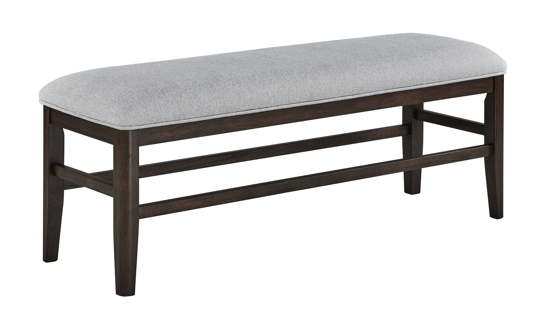 Room view of Higgins dark cherry dining bench