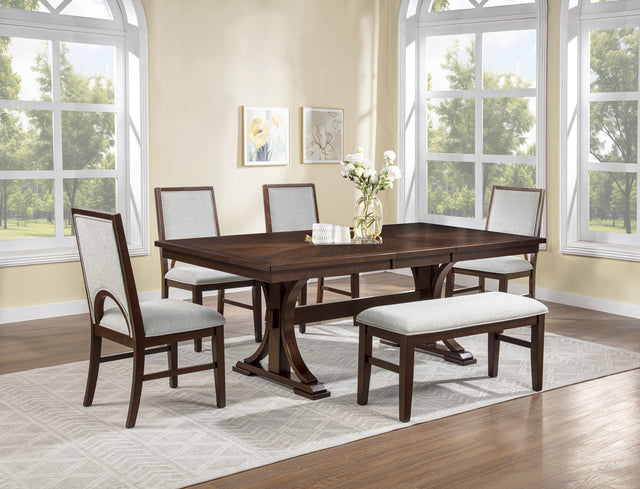 Hamil Dark Brown Dining Room Set from Decor Furniture