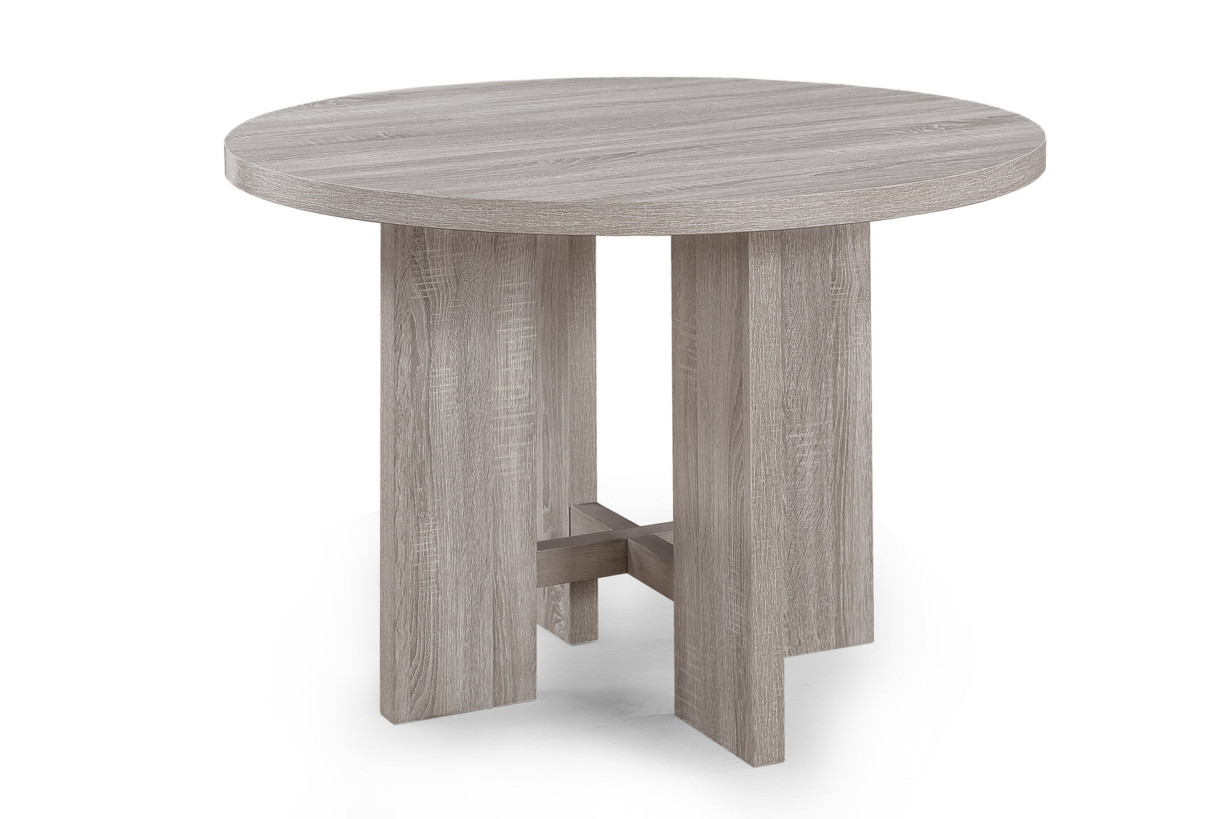 Room view of Amara Drift Wood Round Dining Room Set