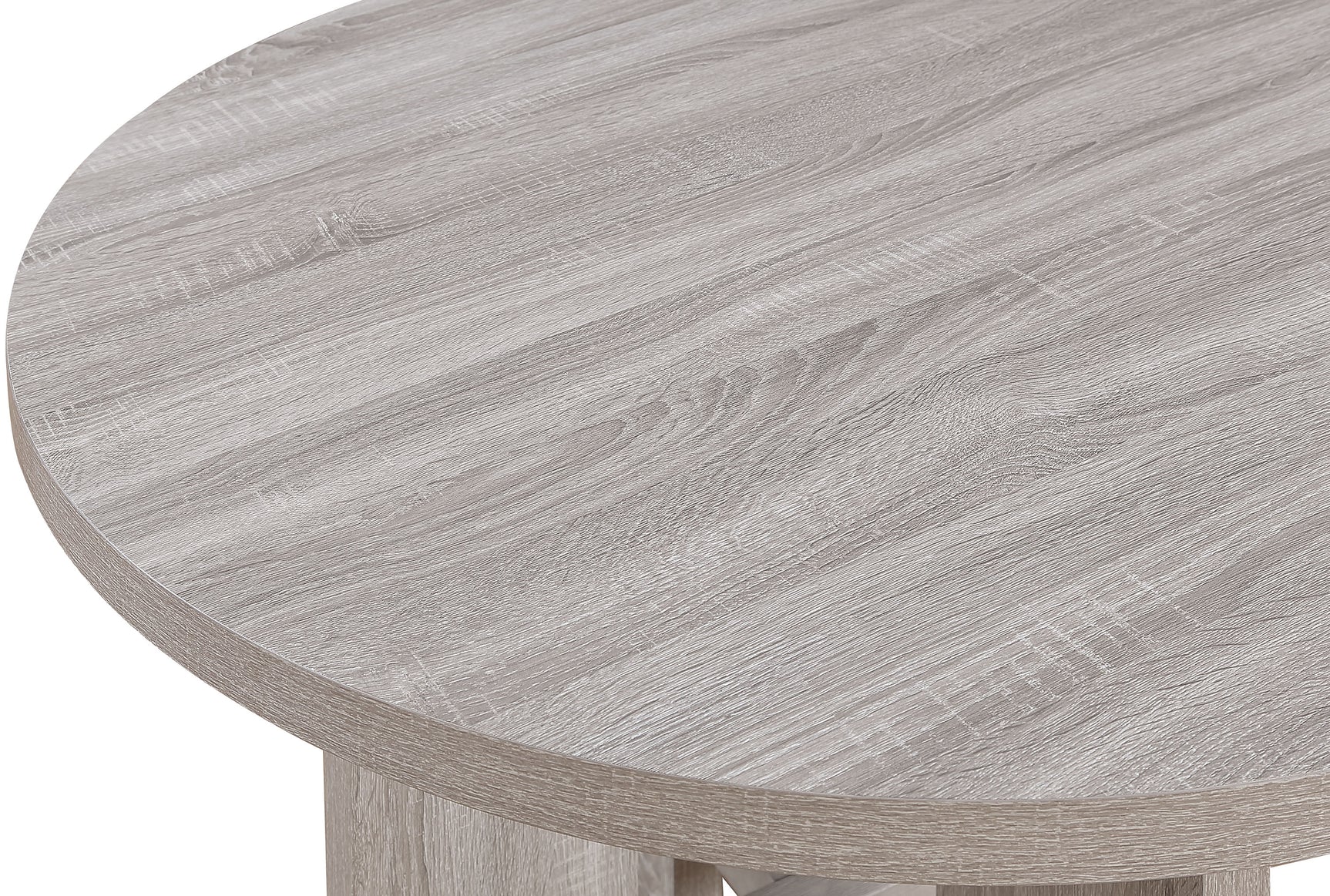 Main view of Amara Drift Wood Round Dining Room Set with chairs