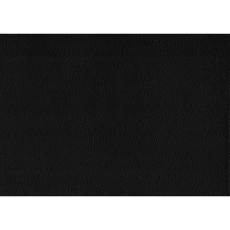 Black faux leather upholstery fabric swatch