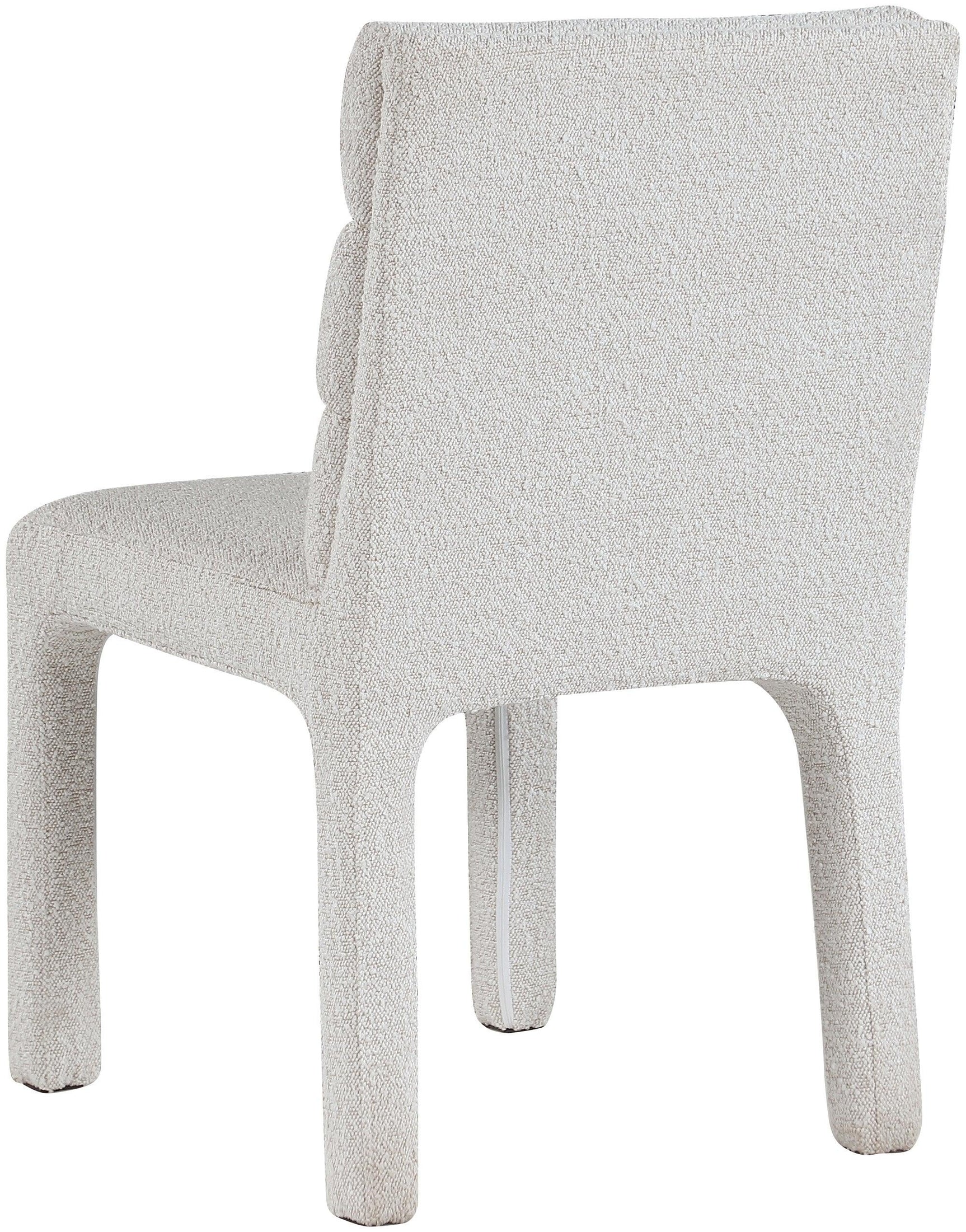 Kai Cream Boucle Fabric Dining Chair - Ella Furniture