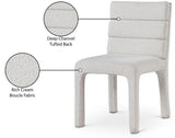 Kai Cream Boucle Fabric Dining Chair - Ella Furniture