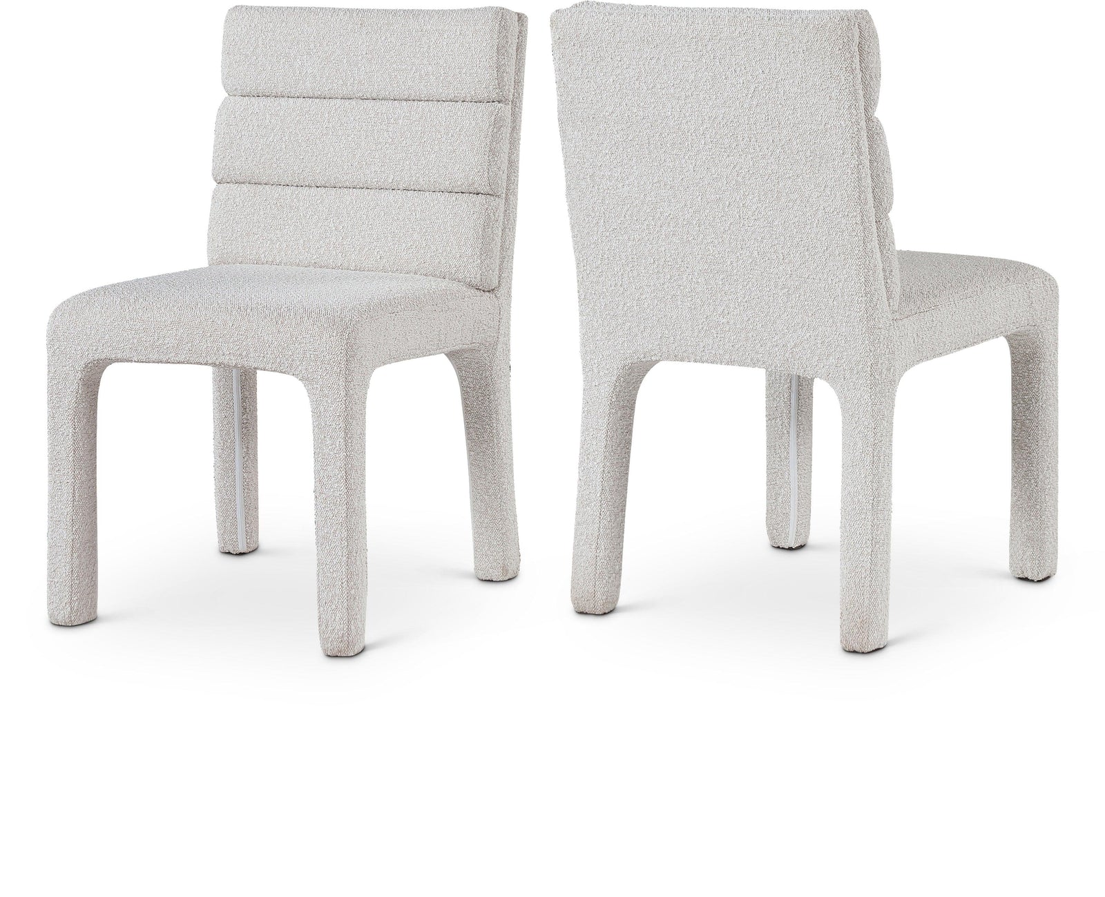 Kai Cream Boucle Fabric Dining Chair - Ella Furniture