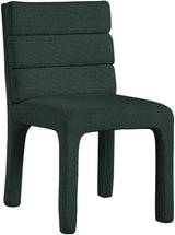 Kai Green Boucle Fabric Dining Chair - Ella Furniture