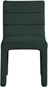 Kai Green Boucle Fabric Dining Chair - Ella Furniture
