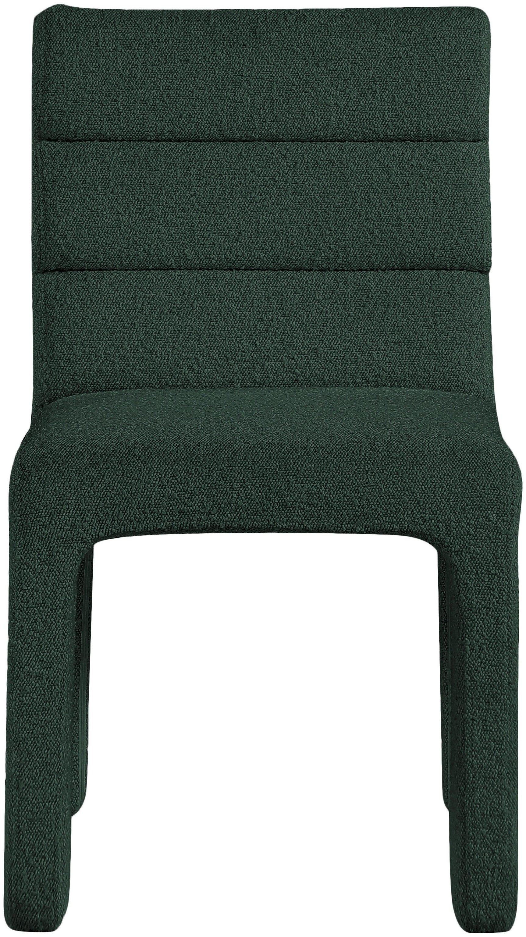 Kai Green Boucle Fabric Dining Chair - Ella Furniture
