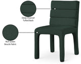 Kai Green Boucle Fabric Dining Chair - Ella Furniture