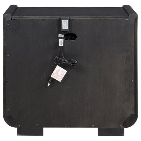Detail of soft-closing drawer mechanism