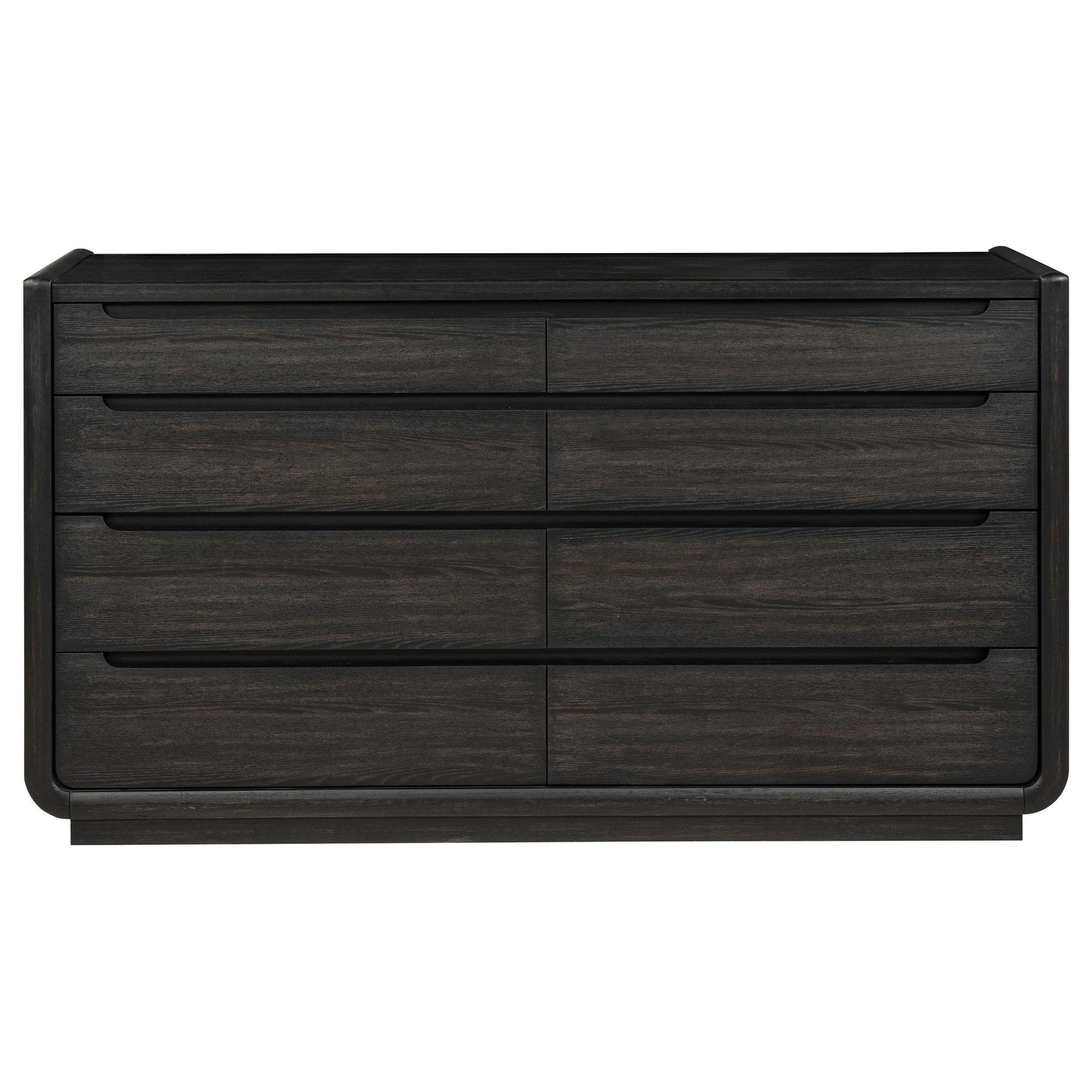 Leandro dresser side angle view with rounded corners