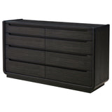 Close up of soft-closing drawer glide and dovetail joinery