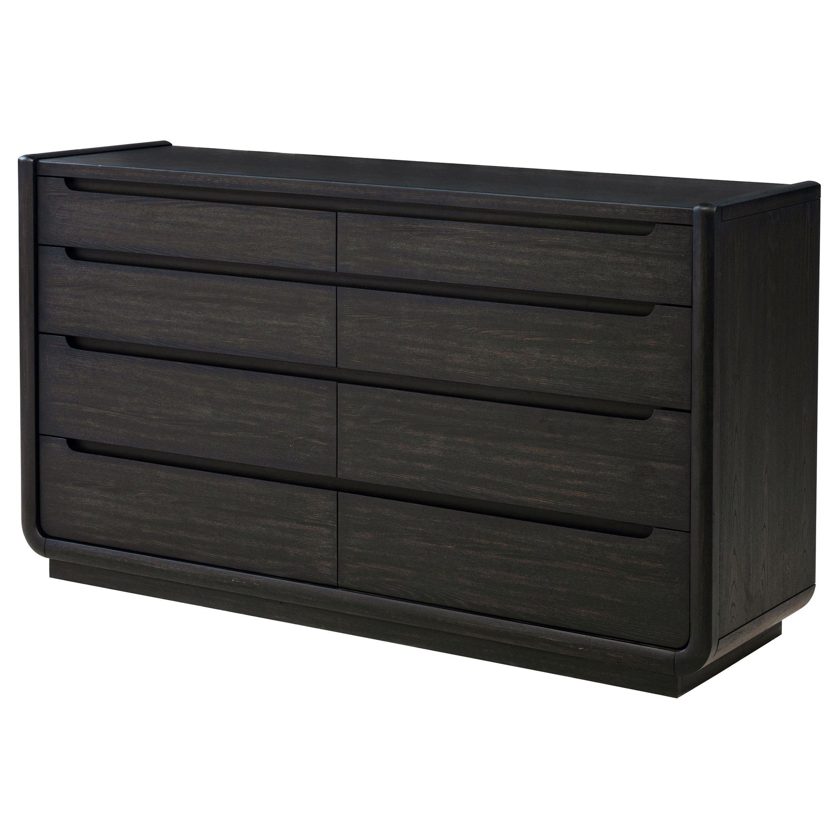 Close up of soft-closing drawer glide and dovetail joinery