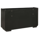 Dresser drawers partially opened illustrating storage space