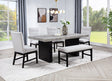 Sebastian Black Gray Dining Room Set from Decor Furniture