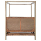 Bed posts featuring gracefully arched design