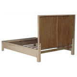 Solano 56-inch Queen Panel Bed front view weathered mango finish