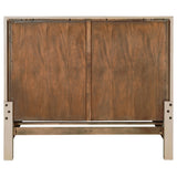 Solano 56-inch Queen Panel Bed front view weathered mango finish