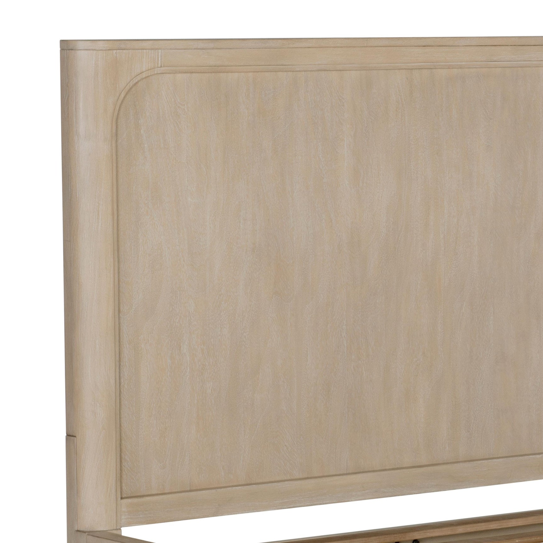Solano 56-inch Queen Panel Bed front view weathered mango finish