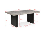 Sebastian Black Gray Dining Room Set view 6