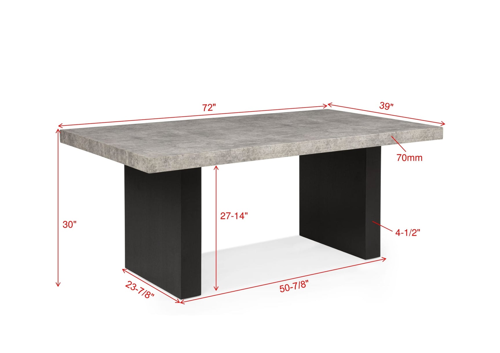 Sebastian Black Gray Dining Room Set view 6