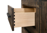Woodmont 2-Drawer Nightstand Rustic Golden Brown - Ella Furniture