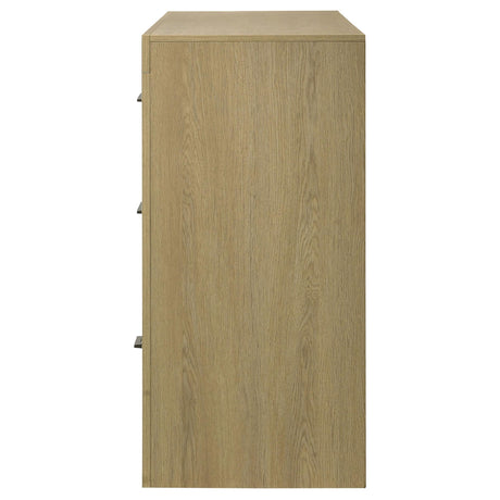 Open drawer showing metal ball-bearing glides