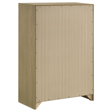 Top view of chest surface and drawer arrangement