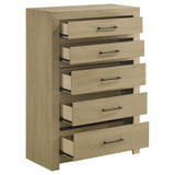 Drawer partly open showing smooth glide system