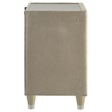 Lorient nightstand USB charging ports detail