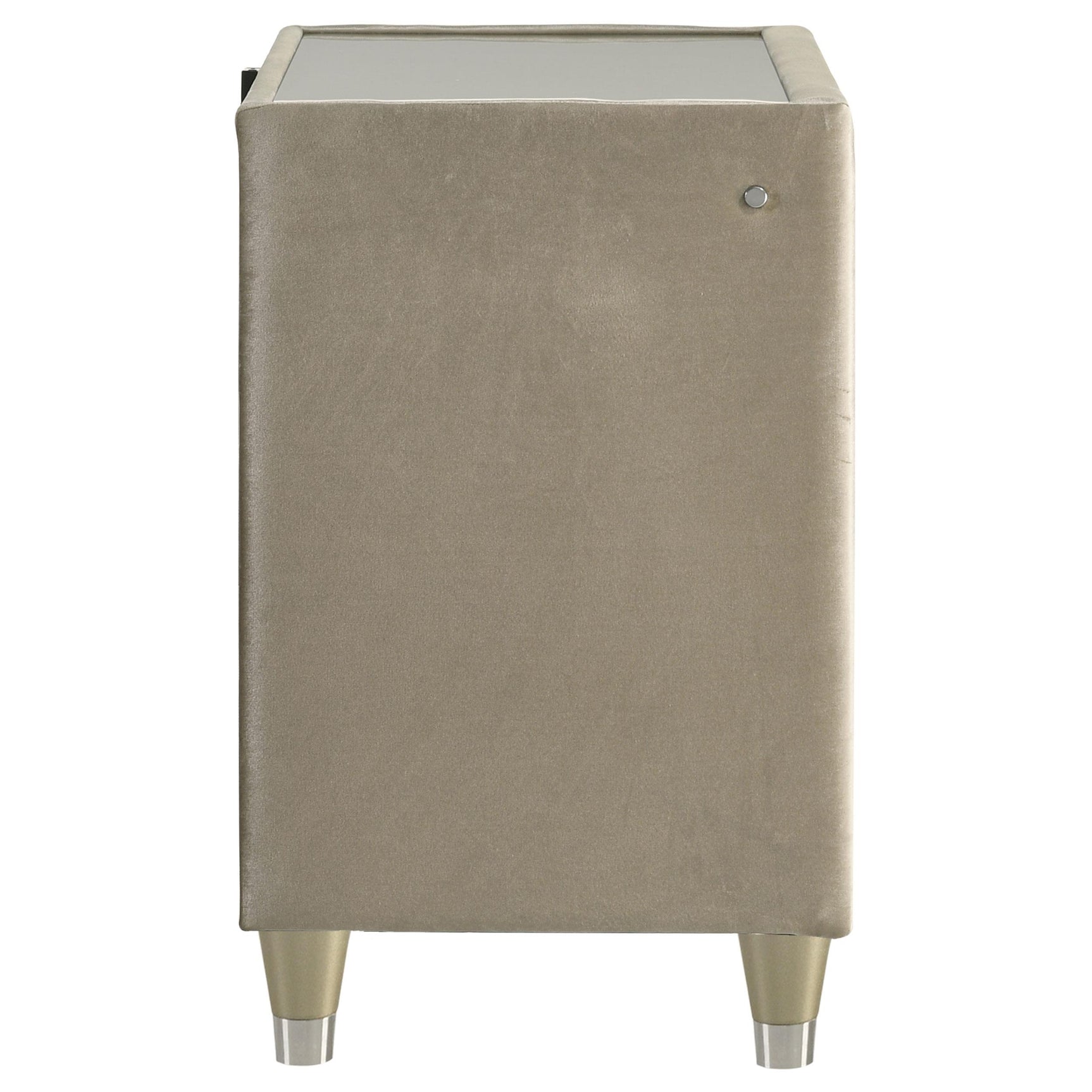 Lorient nightstand USB charging ports detail