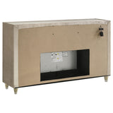 Top view featuring brown felt-lined drawer interior