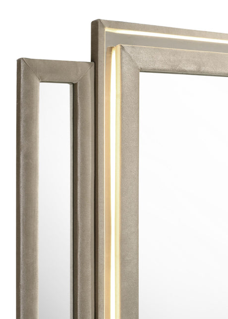 Lorient dresser mirror illuminated with yellow LED lighting