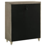 View of tempered glass top surface on Lorient chest
