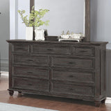 Atascadero 9-Drawer Dresser Weathered Carbon - Ella Furniture