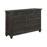 Atascadero 9-Drawer Dresser Weathered Carbon - Ella Furniture
