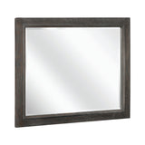Atascadero Rectangular Mirror Weathered Carbon - Ella Furniture