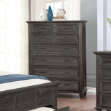 Atascadero 3-Drawer Nightstand Weathered Carbon - Ella Furniture