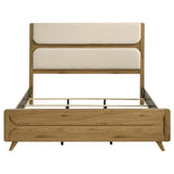 Detail of light oak laminate veneer and engineered wood frame