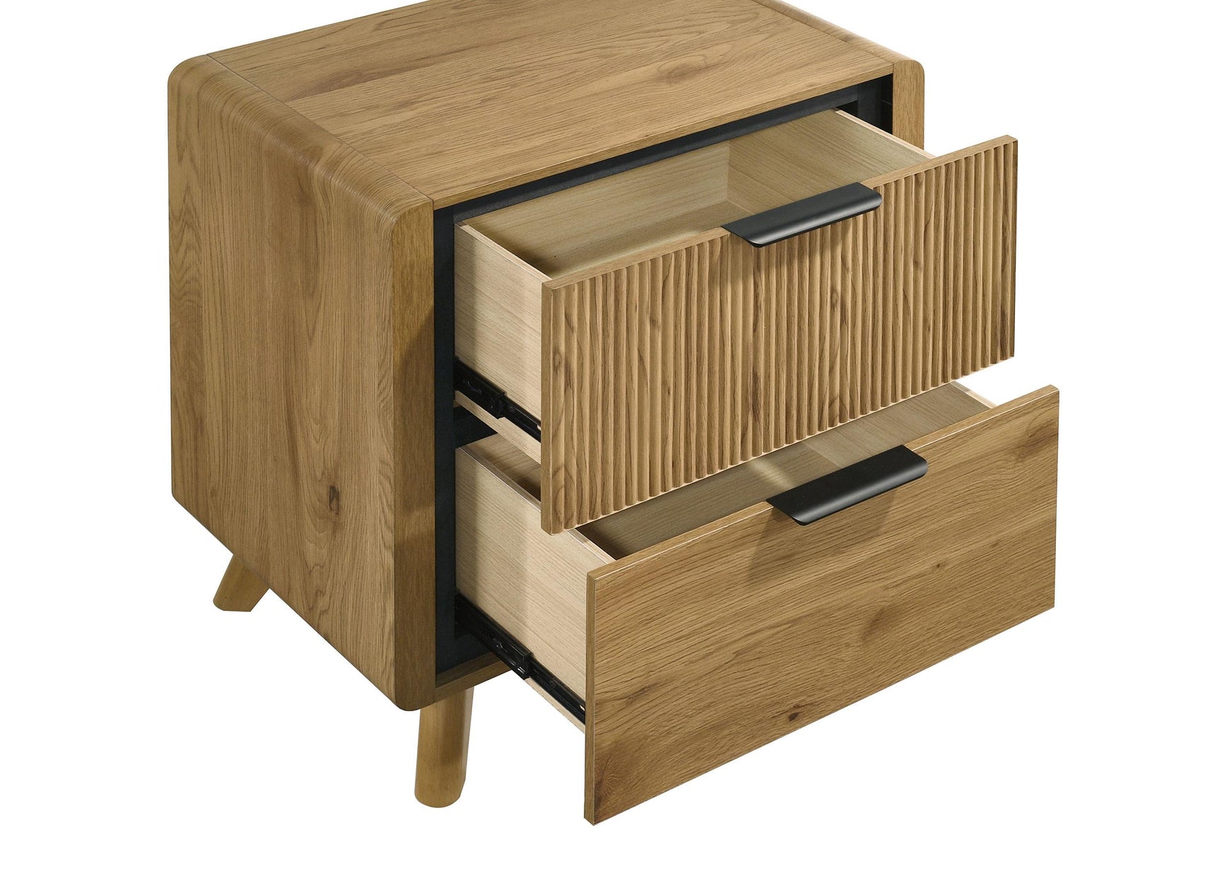 Drawer box construction close-up