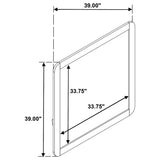 Bennett dresser mirror corner detail
